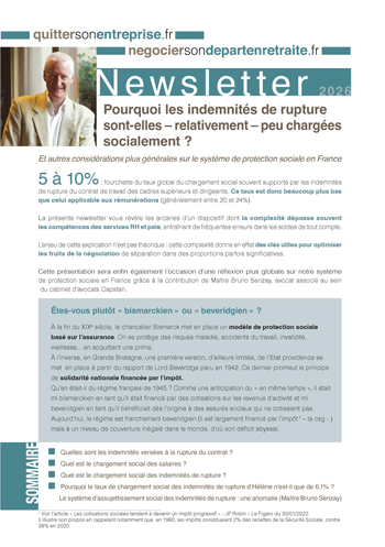 Un éclairage détaillé du chargement social des indemnités de rupture.